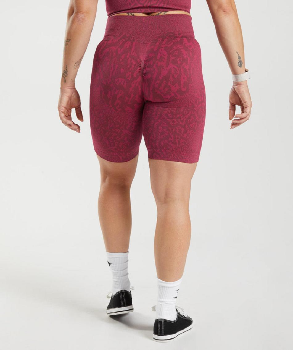 Pantalones Cortos Gymshark Adapt Animal Seamless Cycling Mujer Rosas Marrones | CO 2748XYU